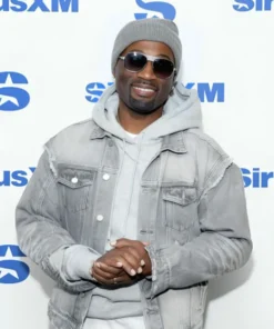 Q Parker SiriusXM Studios Grey Denim Jacket