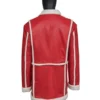Santa Claus Red One J.K. Simmons Red Fur Leather Coat