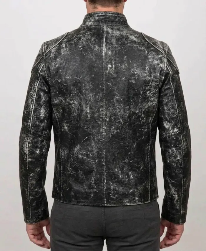 Vintage Retro Black Distressed Antique Jacket