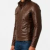 Slimfit Brown Strap Pocket Jacket Mens