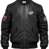Stegaro Bomber Leather Black Jacket