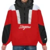 Stegaro Red And Black Hooded Jacket