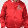 Super Bowl LIX Starter Red Varsity Jacket