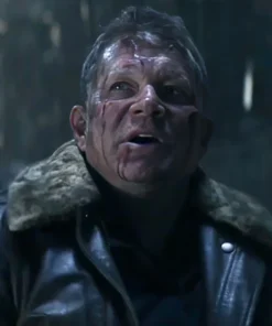 Superman And Lois S04 Sam Lane Leather Shearling Jacket