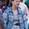 The Electric State Millie Bobby Brown Stripe Blue Denim Jacket