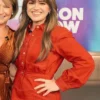 The Kelly Clarkson Show Kelly Clarkson Red Shirtdress