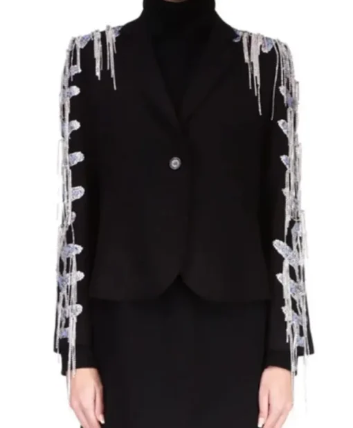The Voice S26 Semi-Finals Reba McEntire Black Fringe Jacket