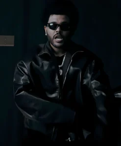 The Weeknd Timeless Leather Black Jacket