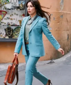 The White Lotus Valentina Stylish Blue Suit