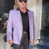 Tulsa King Sylvester Stallone Purple Coat