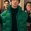XO Kitty Min Ho Green Puffer Vest