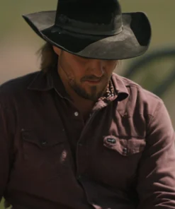 Yellowstone S05 Kayce Dutton Burgundy Shirt