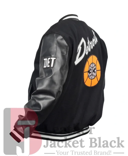 Buy Now Detroit Pistons City Edition Black Varsity Jacket