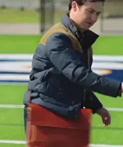 2024 English Teacher Patch Corduroy Blue Jacket