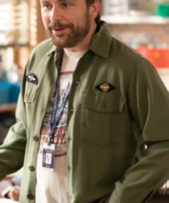 Abbott Elementary S04 Charlie Day Military Green Jacket