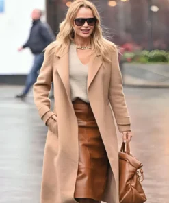 Amanda Holden Global Studios Beige Coat