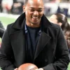 Anthony Mackie 2025 CFP National Championship Black Coat