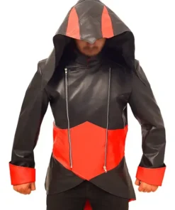 Assassins Creed Connor Kenway Red and Black Hoodie Jacket