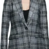 Ava Vitali Days Of Our Lives Grey Plaid Blazer For Women