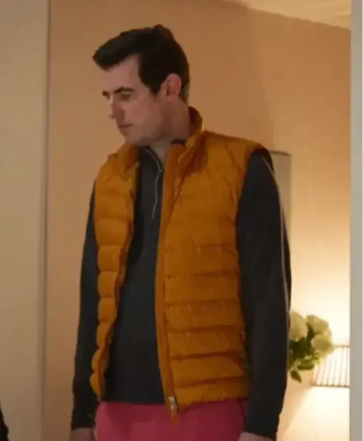 Bad Sisters John Paul Williams Puffer Mustard Vest