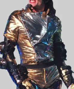 Balmain Michael Jackson Golden Leather Jacket