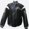 Baltimore Ravens Black Bomber Leather Jacket