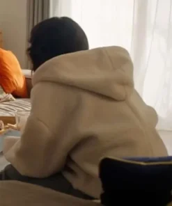 Buy Fiona Movie Love Of The Irish 2025 Shenae Grimes OFF-White Sherpa Hooded Jacket For Unisex