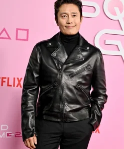 Buy Lee Byung-hun Squid Game Season 02 Front Man Leather Black Jacket For Unisex