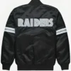 Buy NFL Team Los Angeles Raiders Snap Tab Black Letterman Varsity Jacket For Unisex