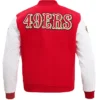 Buy Now 49ers San Francisco Red And White Varsity Jacket For Men And Women