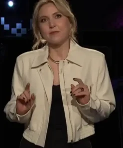 Buy Now After Midnight Taylor Tomlinson White Cropped Jacket For Sale