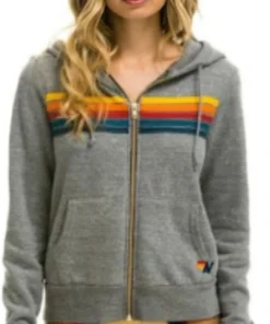 Buy Now Ashleigh Lathrop Brilliant Minds Season 01 Ericka Kinney Striped Grey Hoodie For Unisex