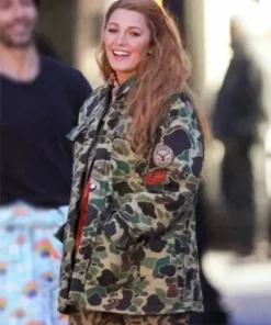 Buy Now Blake Lively Movie It Ends With Us 2024 Lily Bloom Camo Print Jacket For Unisex