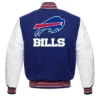Buy Now Buffalo Bills Blue And White Letterman Varsity Jacket For Men And Women