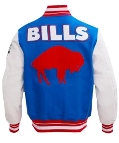 Buy Now Buffalo Bills Retro Royal Blue And White Letterman Varsity Jacket For Unisex