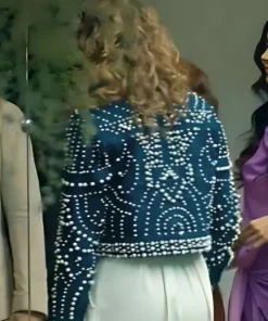 Buy Now Carolina Miranda Fake Profile Camila Román Blue Denim Jacket For Men And Women