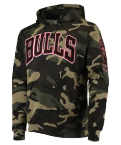Buy Now Chicago Bulls Team Pullover Camo Hoodie For Unisex