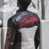 Buy Now Edi Gathegi Movie Superman 2025 Mister Terrific Black And White Leather Jacket For Unisex