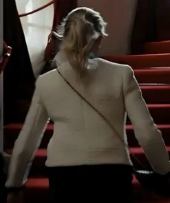 Buy Now Emily Film Back In Action 2025 Cameron Diaz White Tweed Jacket For Men And Women