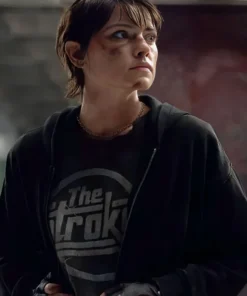 Buy Now Joey Locke Movie Cleaner 2025 Daisy Ridley Black Hooded Jacket For Men And Women