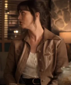 Buy Now Leighton Meester TV-Series Good Cop Bad Cop 2025 Lou Hickman Brown Cotton Jacket For Unisex