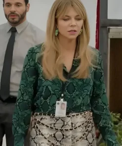Buy Now Morgan Gillory TV-Series High Potential Season 01 Kaitlin Olson Cotton Snake Printed Shirt For Unisex