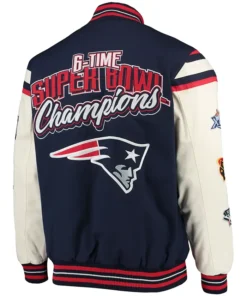 Buy Now New England Patriots G-III Sports by Carl Banks Varsity Jacket For Unisex