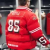 Buy Now OFF-Season Kristin Juszczyk 49ers Red Puffer Jacket For Unisex