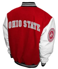Buy Now Ohio State Buckeyes Graduate Red And White Varsity Jacket For Unisex