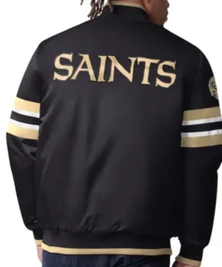 Buy Now Scout I New Orleans Saints Black Letterman Varsity Jacket For Unisex