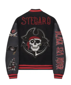 Buy Now Stegaro Black Sea Rider Letterman Varsity Jacket For Men And Women