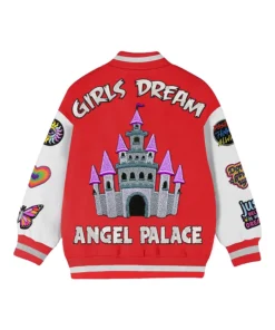 Buy Now Stegaro Girls Dream Red And White Varsity Jacket For Men And Women