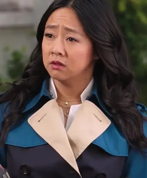 Buy Now Stephanie Hsu TV-Series Laid Season 01 Ruby Black And Blue Coat For Unisex