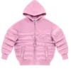 Buy Now Timothee Chalamet Telfar Pink Puffer Coat For Men And Women